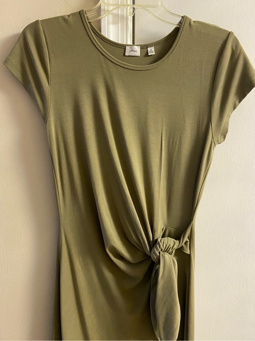 Aritzia Wilfred Olive Green Jersey Resort Maxi Dress Medium - Picture 12 of 14